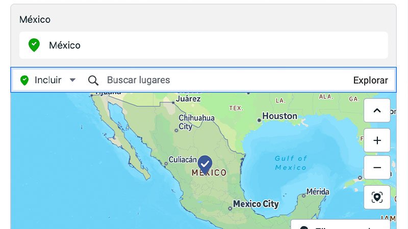 Segmentación por pais en meta