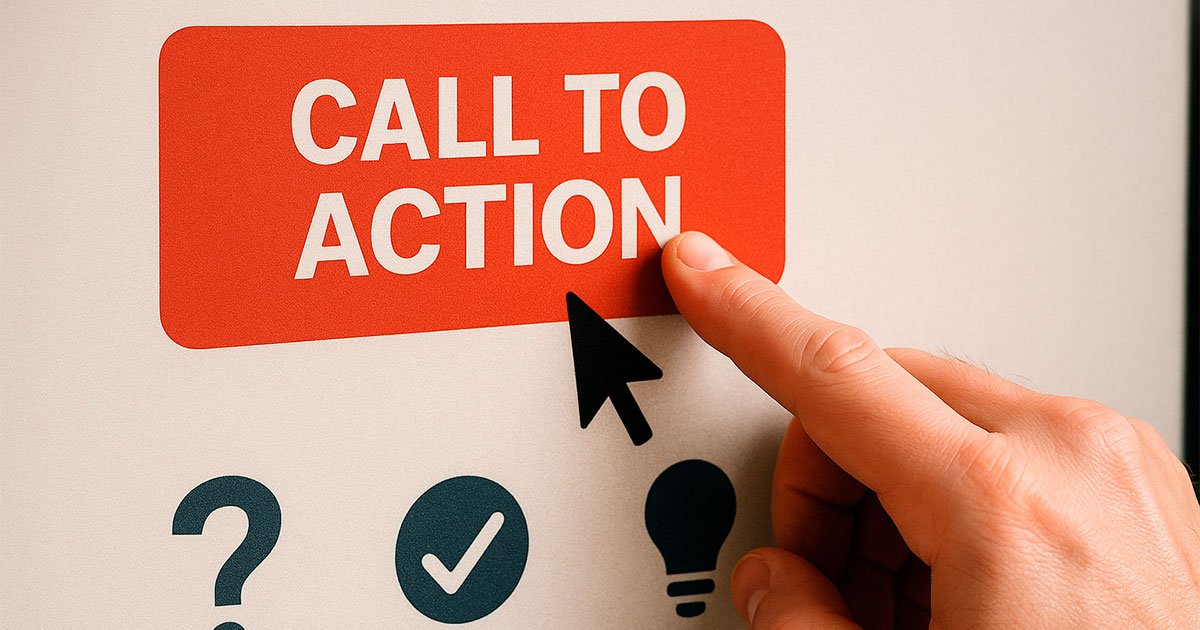 Botón CTA con iconos explicativos sobre qué es, para qué sirve y cómo usarlo en campañas digitales