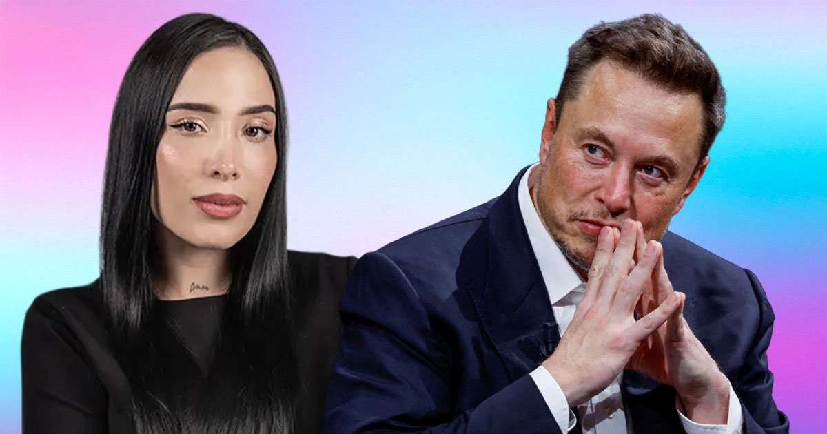 Fotografía de Luisa Fernanda W Y Elon Musk en un fondo degradado, representando liderazgo, negocios e influencia.