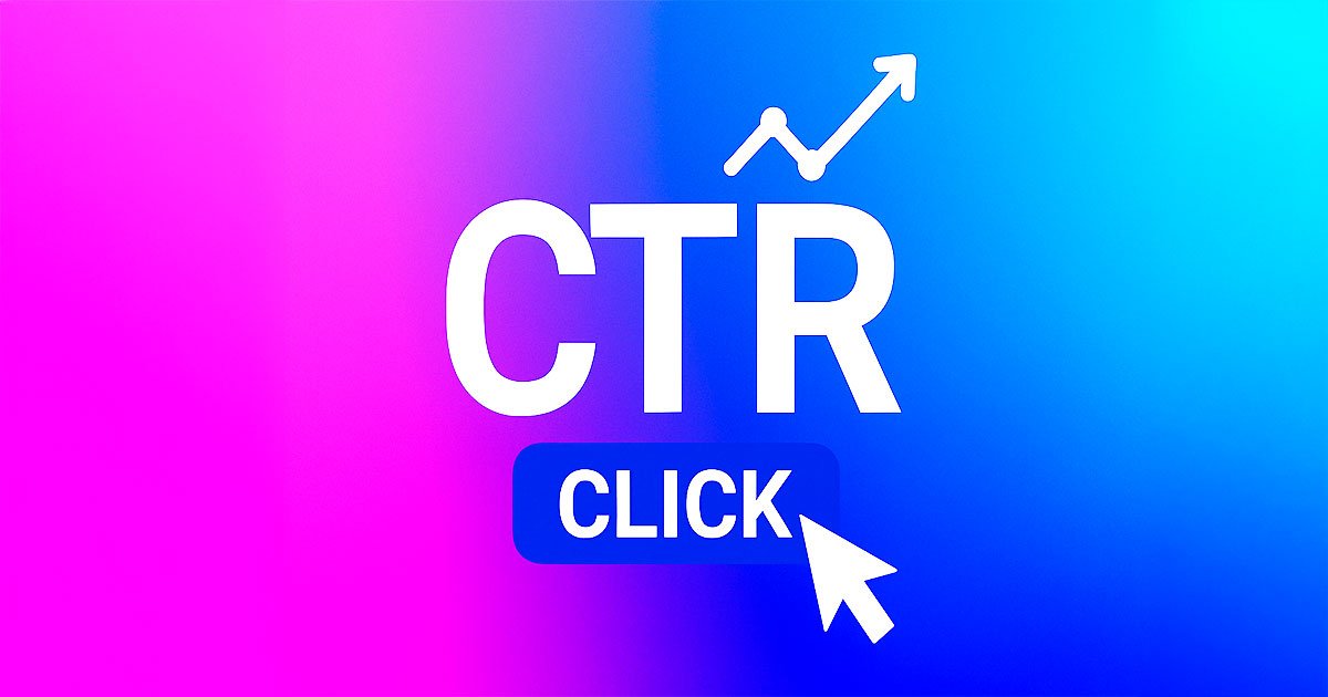 CTR representado con icono de ratón y gráfico ascendente, simbolizando la fórmula y estrategias para mejorarlo.