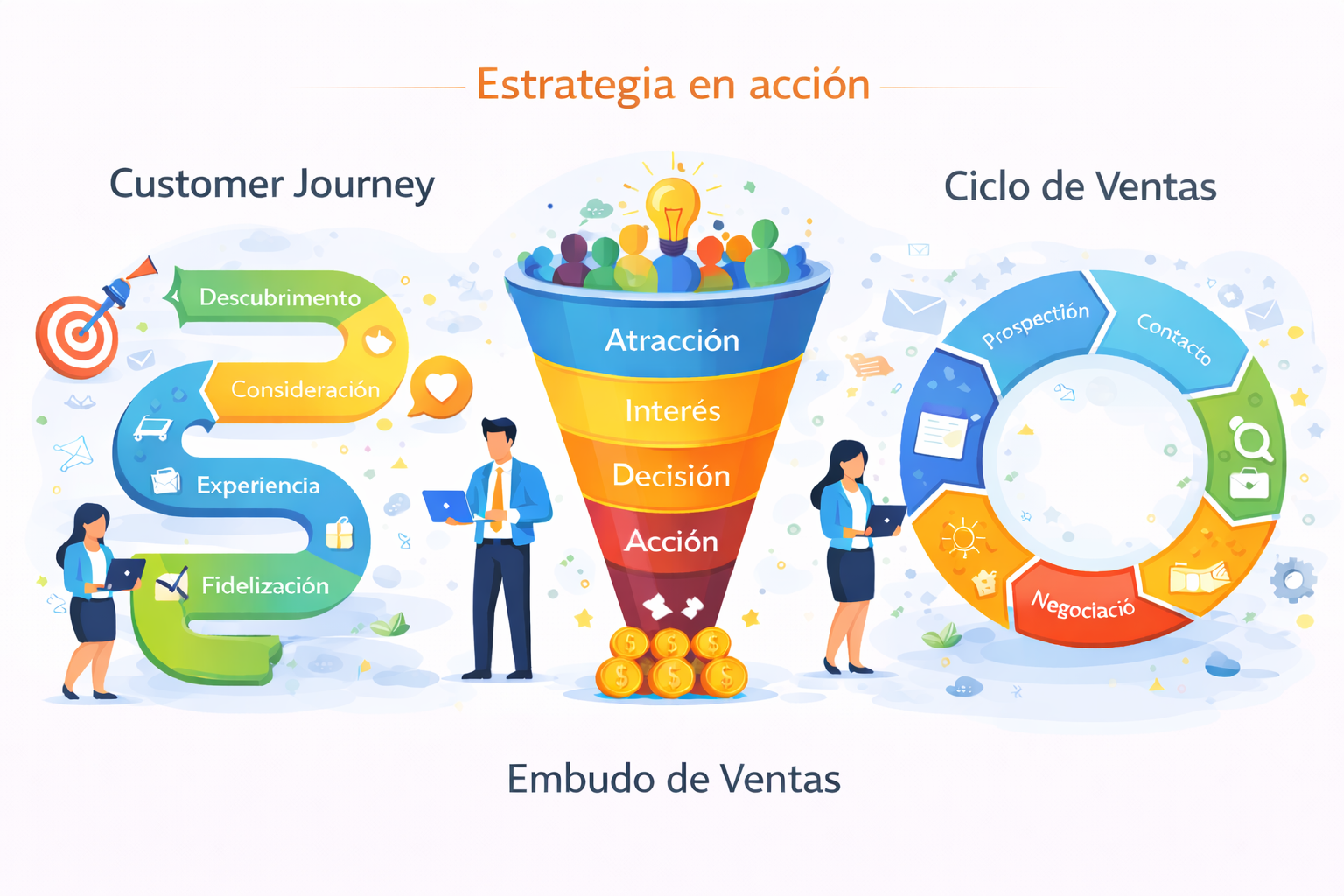 Customer Journey, Embudo De Ventas Y Ciclo De Ventas • Lemarking customer journey, embudo de ventas y ciclo de ventas